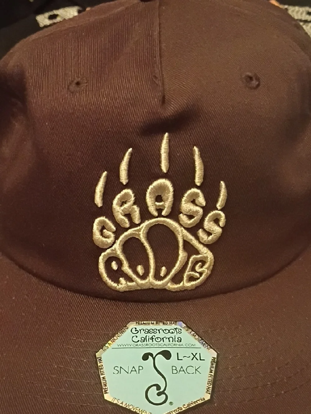 Grassroots California Classic Collection Snap Back Flat Brim Hat